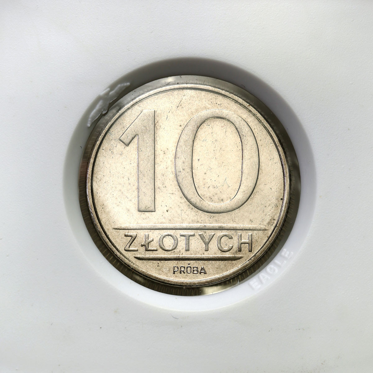 PRL. PRÓBA Nikiel 10 złotych 1984 – nominał